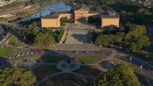 Philadelphia Museum of Art aerial exterior