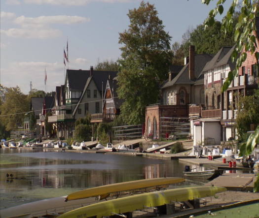 Boathouse Row eye level slow zoom in