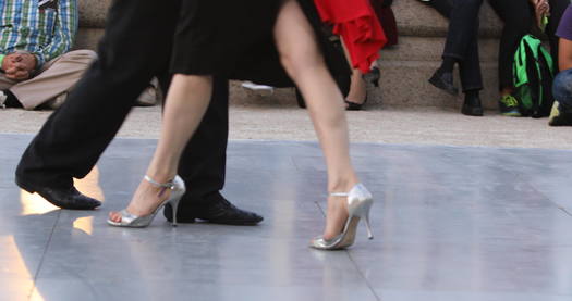 Benjamin Franklin Parkway 100 Celebration, tango dancing at Swann Fountain