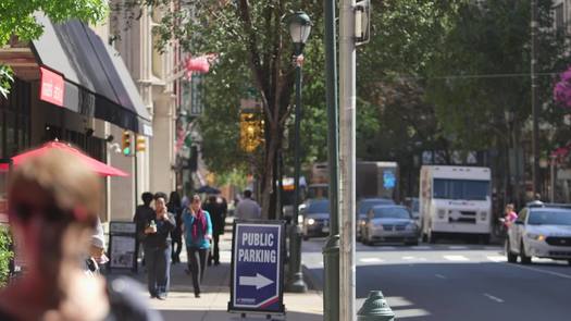 Gayborhood street sign pan down