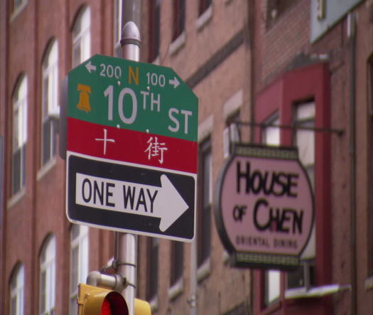 Chinatown, 10th Street Sign