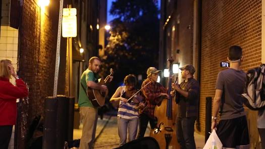 Old City First Friday street scene