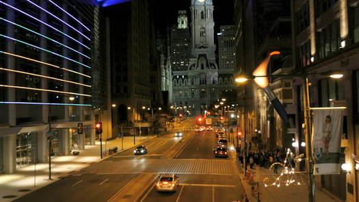 City Hall, archival aerial pan