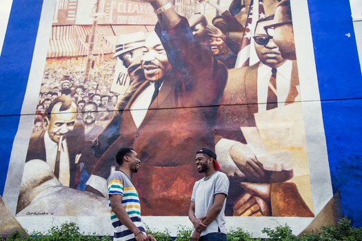 “MLK on Lancaster Avenue” Mural Arts Philadelphia