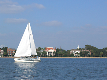 Charleston Sailing in the Harbor