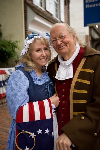 Ben Franklin and Betsy Ross