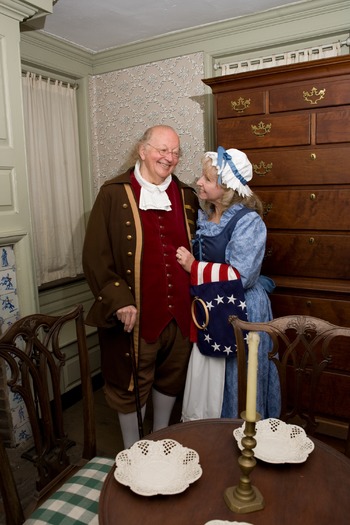 Ben Franklin and Betsy Ross