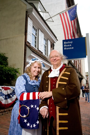 Ben Franklin and Betsy Ross