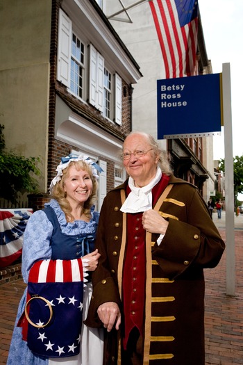 Ben Franklin and Betsy Ross