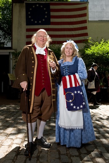 Ben Franklin and Betsy Ross