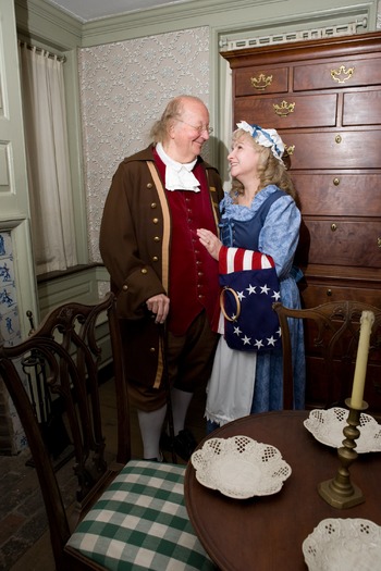 Ben Franklin and Betsy Ross