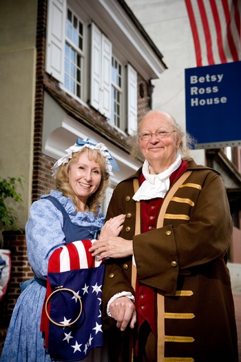 Ben Franklin and Betsy Ross