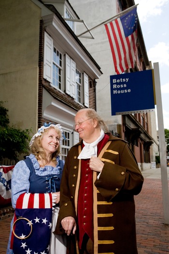 Ben Franklin and Betsy Ross