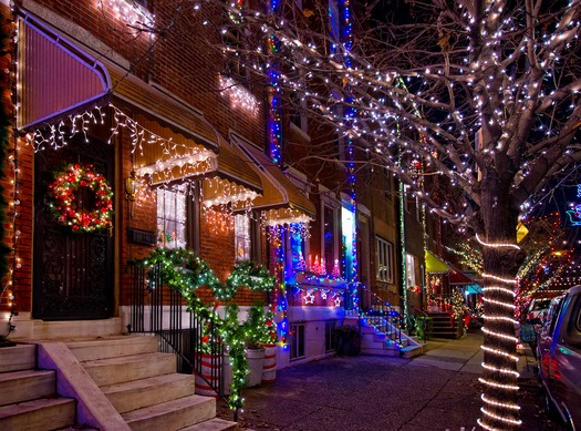 Holiday Lights in South Philadelphia