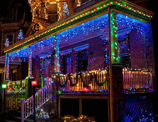 Holiday Lights in West Philadelphia