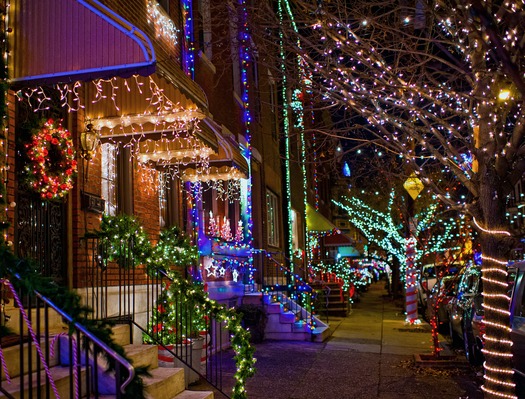 Holiday Lights in South Philadelphia