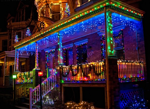 Holiday Lights in West Philadelphia