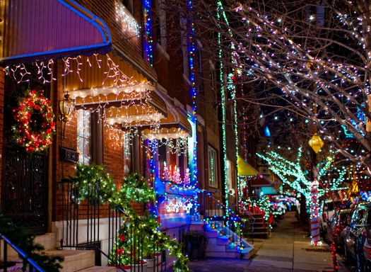 Holiday Lights in South Philadelphia