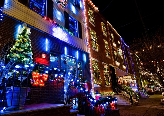 Holiday Lights in South Philadelphia