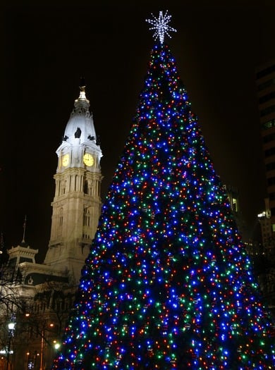 City Hall during the Holidays