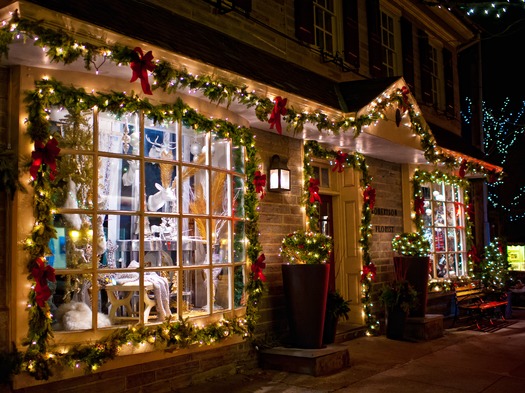 Holiday Lights in Chestnut Hill