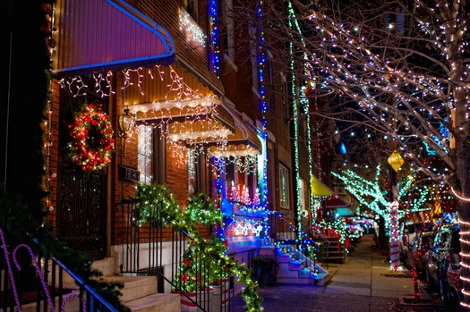 Holiday Lights in South Philadelphia