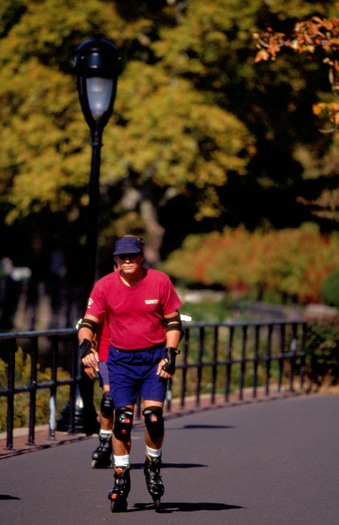 Rollerblading in Fairmount Park