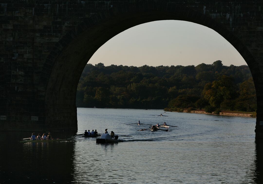 Rowing on the Schuylkill River