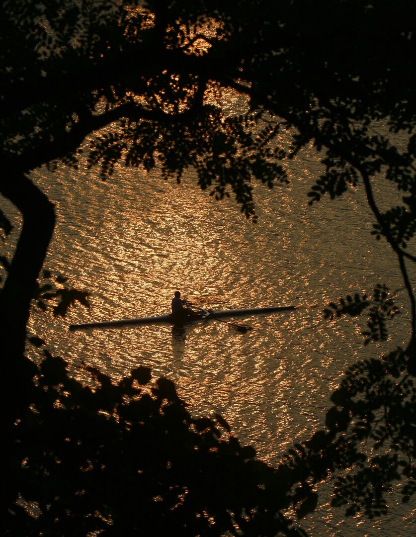 Rowing on the Schuylkill River