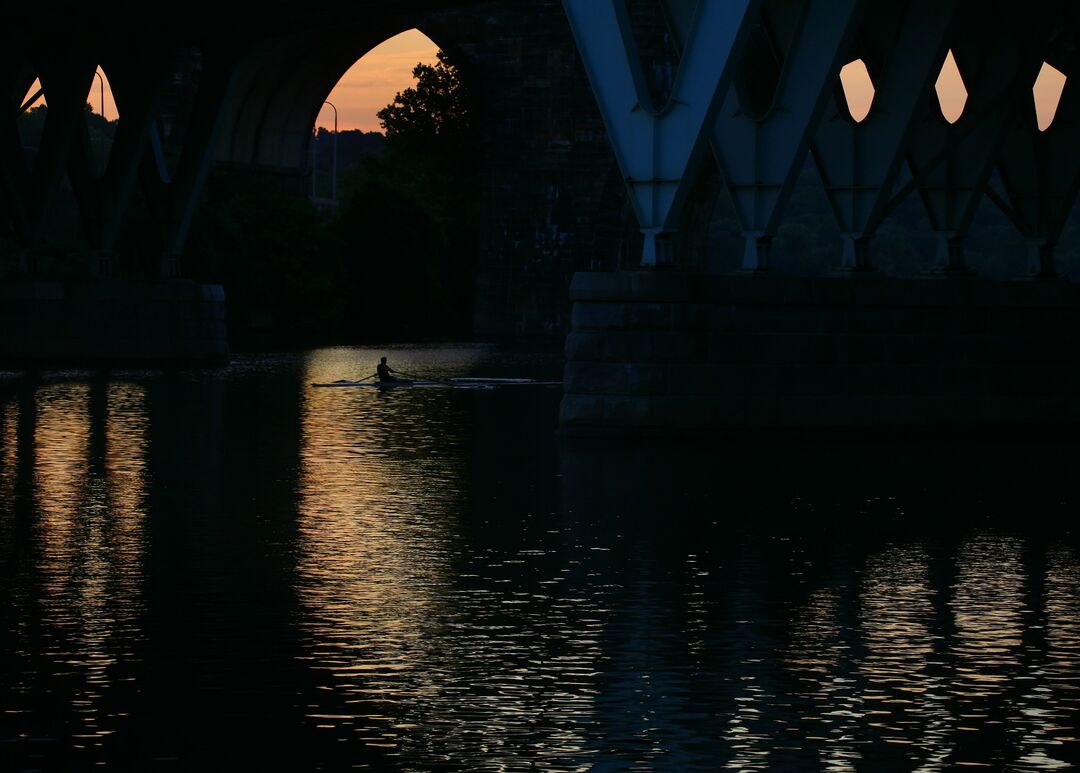 Rowing on the Schuylkill River