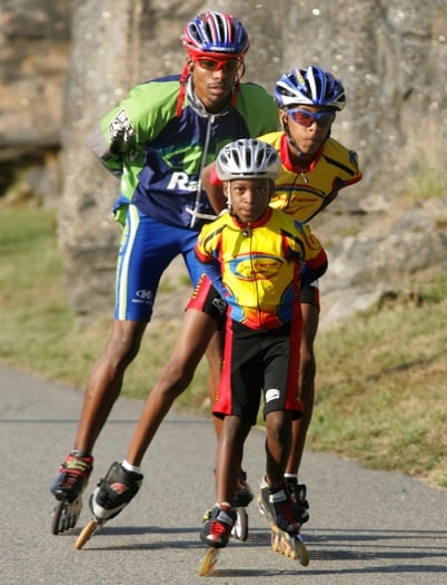 Rollerblading in Fairmount Park