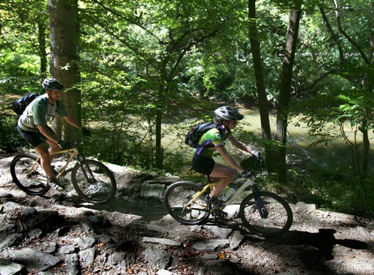 Mountain Biking along the Wissahickon