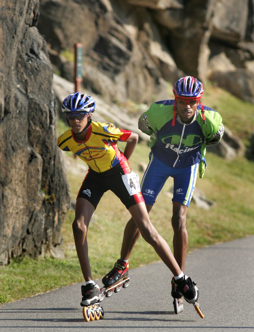 Rollerblading in Fairmount Park