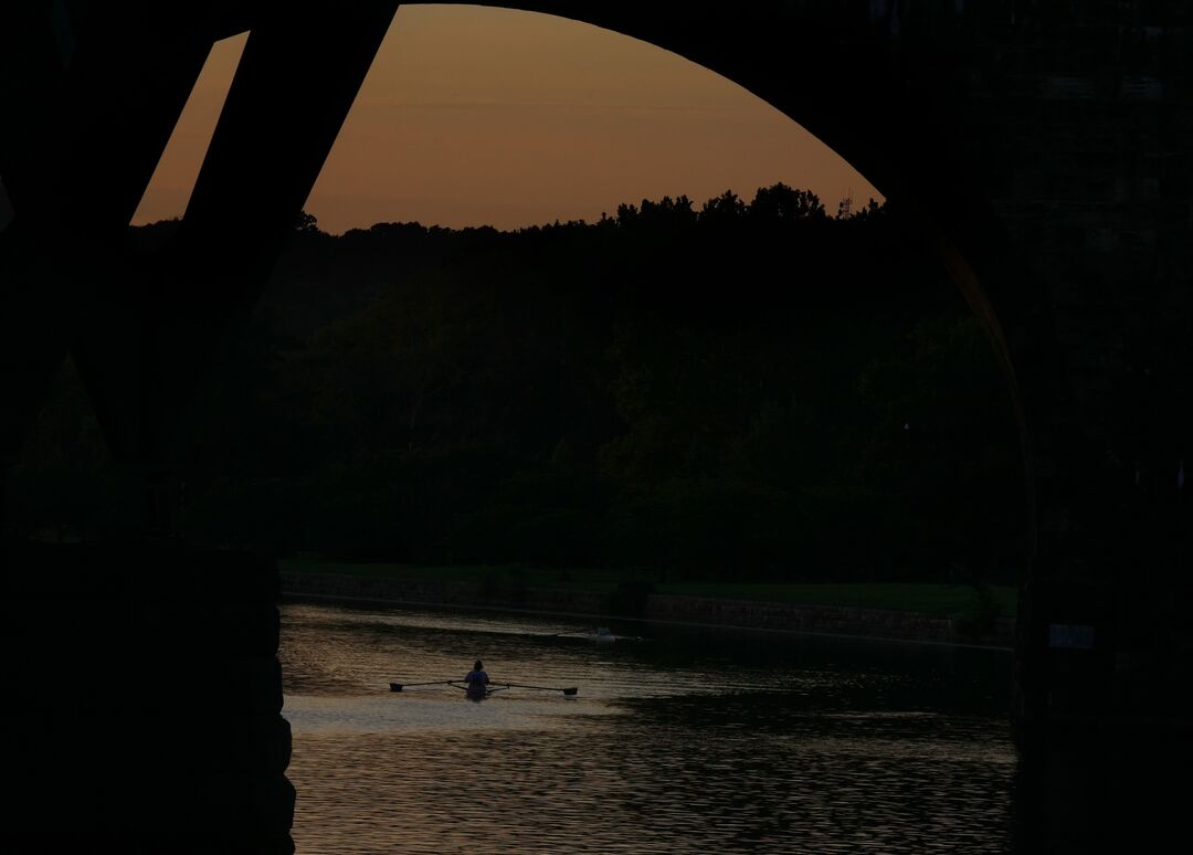 Rowing on the Schuylkill River