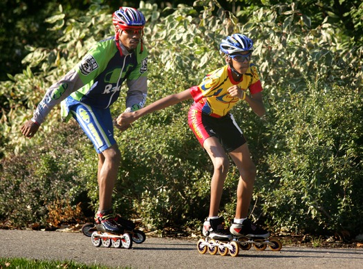 Rollerblading in Fairmount Park