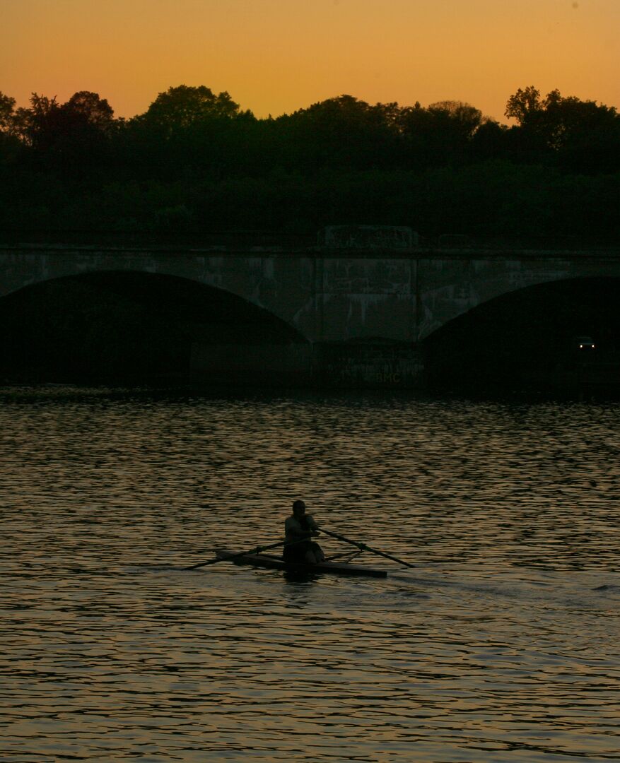 Rowing on the Schuylkill River