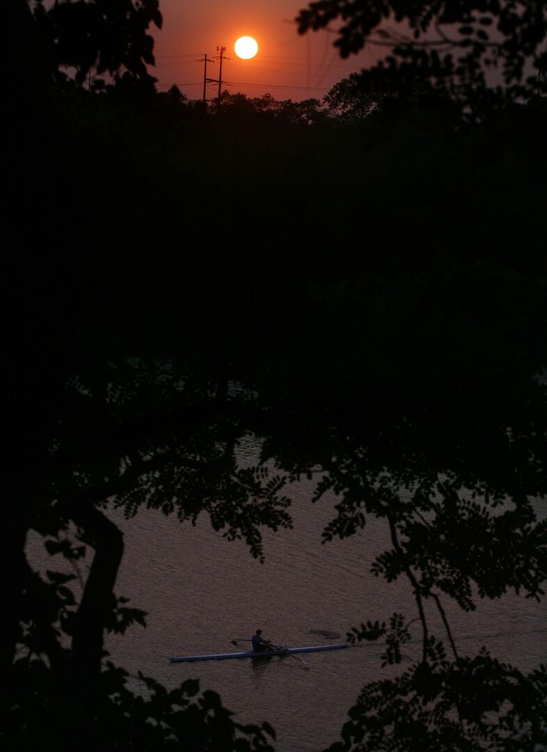 Rowing on the Schuylkill River