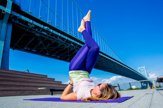 Yoga on Race Street Pier