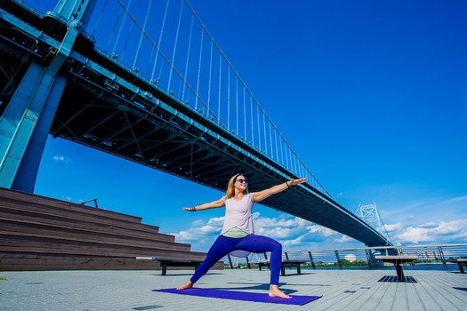 Yoga on Race Street Pier