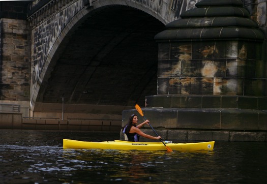 Kayaking on the Schuylkill River