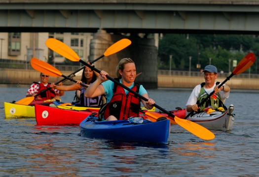 Kayaking on the Schuylkill River