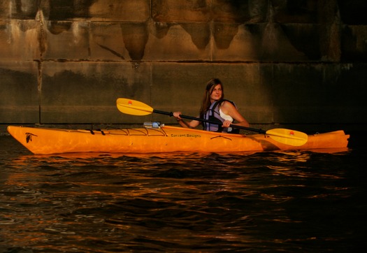 Kayaking on the Schuylkill River