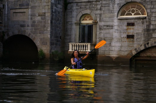 Kayaking on the Schuylkill River