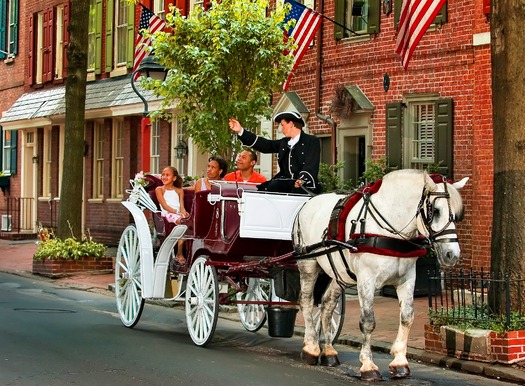 Society Hill by Horse and Buggy