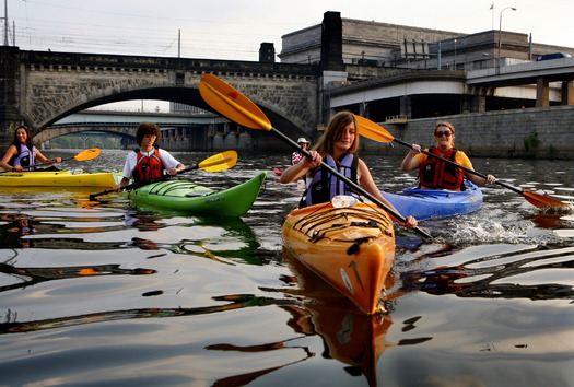 Kayaking on the Schuylkill River