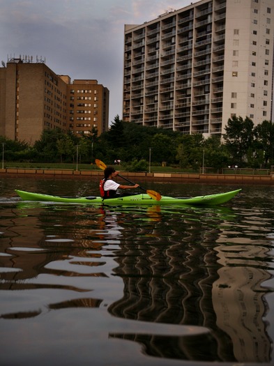 Kayaking on the Schuylkill River