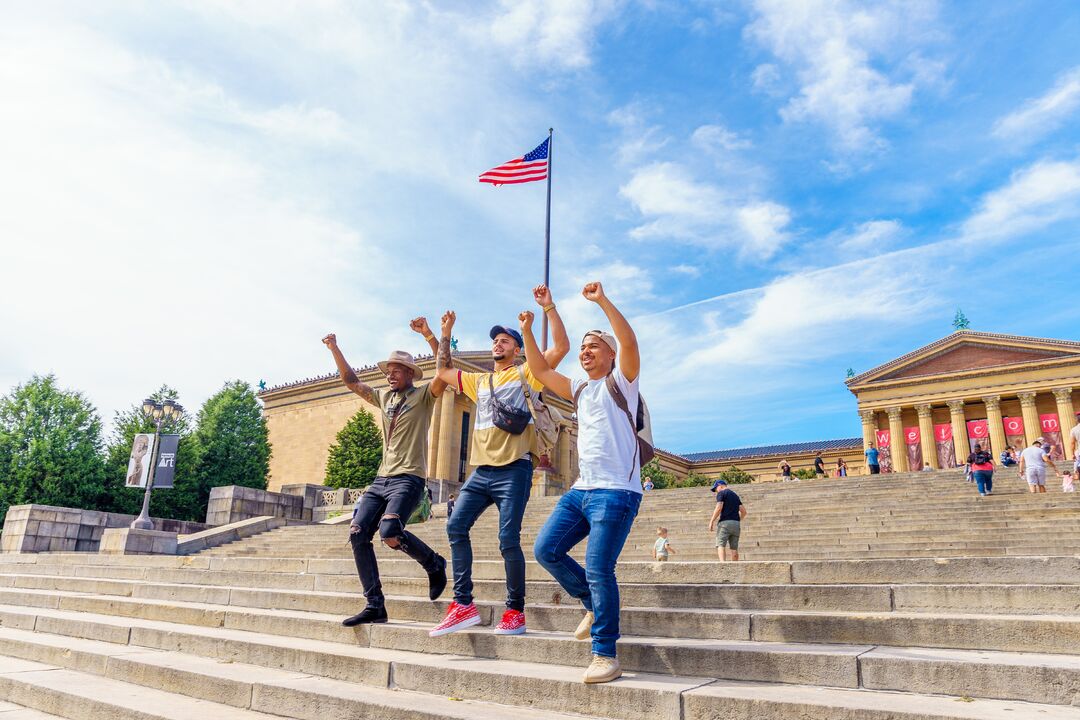 Rocky Steps, Philadelphia Skyline