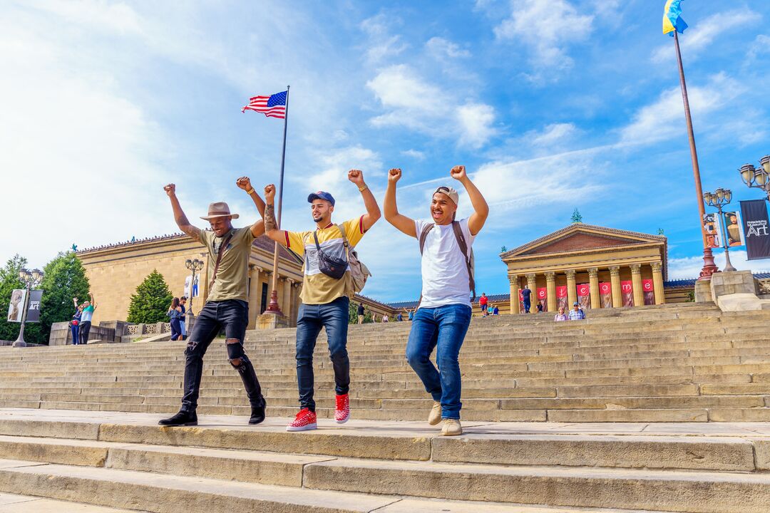 Rocky Steps, Philadelphia Skyline