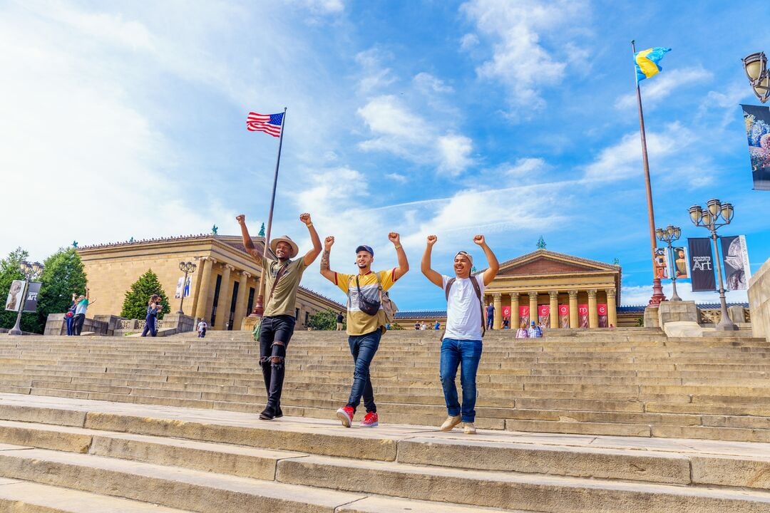 Rocky Steps, Philadelphia Skyline