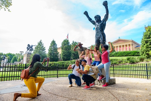 Rocky Statue